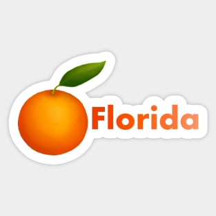 Florida Orange Sticker